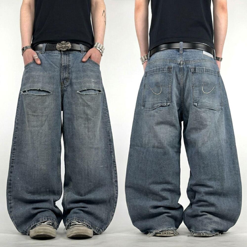 Vintage carpenter y2k grunge baggy wide leg skater archive jeans